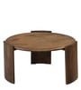 Lausanne Mango Wood Round Coffee Table in Tubbaq finish Lausanne Mango Wood Round Coffee Table in Tubbaq finish