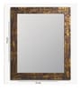 Yellow Wood Wall Mirror