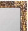 Yellow Wood Wall Mirror