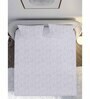 Lavendar Floral 210 TC Cotton King Bedsheet with 2 Pillow Covers