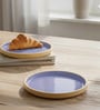 Lavendar Quarter Plates Set of 2