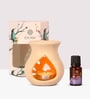 Lavender (Set of 5) Ceramic Oil Warmer with 4 Aroma Oil Bottles