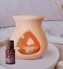 Lavender (Set of 5) Ceramic Oil Warmer with 4 Aroma Oil Bottles