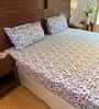 Lavender 100% Cotton Floral Print Double Bedsheet with 2 Pillow Covers Spring Summer 2025 Collection