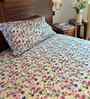 Lavender 100% Cotton Floral Print Double Bedsheet with 2 Pillow Covers Spring Summer 2025 Collection