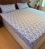 Lavender 100% Cotton Floral Print Double Bedsheet with 2 Pillow Covers Spring Summer 2025 Collection