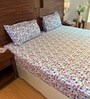 Lavender 100% Cotton Floral Print Double Bedsheet with 2 Pillow Covers Spring Summer 2025 Collection