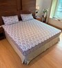 Lavender 100% Cotton Floral Print Double Bedsheet with 2 Pillow Covers Spring Summer 2025 Collection