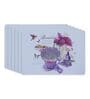 Lavender Basket Purple Colour (Set of 6) Polypropylene  Table Placemat