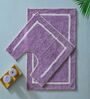 Lavender Cotton 20X30 Inches Anti-Skid Bath Mat Set Of 2