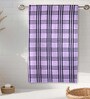 Lavender Cotton Checkered 215 GSM Bath Towel (1Pc)