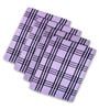 Lavender Cotton Checkered 215 GSM Bath Towels Pack of 4