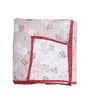 Dusty Pink Cotton Floral 300 GSM Single Bed Reversible Dohar
