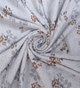 Lavender Cotton Floral 300 GSM Single Bed Reversible Dohar