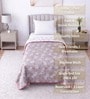 Dusty Pink Cotton Floral 300 GSM Single Bed Reversible Dohar