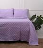 Lavender Solid 1000 TC Cotton King Sized Bed Sheets with 2 Pillow Covers
