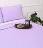 Lavender Solid 1000 TC Cotton King Sized Bed Sheets with 2 Pillow Covers