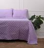 Lavender Solid 1000 TC Cotton King Sized Bed Sheets with 2 Pillow Covers