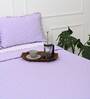 Lavender Solid 1000 TC Cotton King Sized Bed Sheets with 2 Pillow Covers