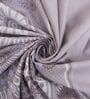 Lavender Floral 400 TC Super King Size Bedsheet with 2 Pillow Covers Luxury Series Collection