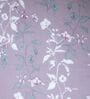 Lavender Floral 400 TC Cotton Queen Size Fitted Bedsheet With 2 Pillow Covers
