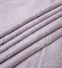 Lavender Floral 400 TC Cotton Queen Size Fitted Bedsheet With 2 Pillow Covers