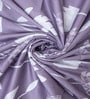 Lavender Floral 400 TC Cotton Super King Bedsheet with 2 Pillow Covers Luxury Series Collection