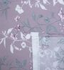 Lavender Floral 400 TC Cotton Superking Size Flat Bedsheet With 2 Pillow Covers