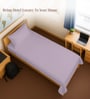 Lavender Frost Solid 400 TC Cotton Single Sized Bedsheet with 1 Pillow Cover