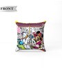 Lavender Polyester Disney 16x16 inches Reversible Kids Cushion (1 Pc)