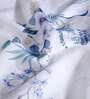 Lavender Polyester Floral 5ft Sheer Eyelet Window Curtain