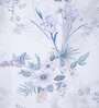 Lavender Polyester Floral 5ft Sheer Eyelet Window Curtain