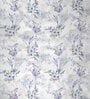 White Polyester Floral 7 Ft Sheer Eyelet 2 Door Curtains