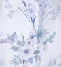 Lavender Polyester Floral 9ft Sheer Eyelet Long Door Curtain