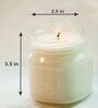 Lavender Square White Glass Scented Jar Candle