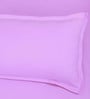 Lavender Solid 150 TC Glace Cotton Queen Sized Double Bedsheet with 2 Pillow Covers
