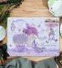 Lavender Vase Purple Colour (Set of 6) Polypropylene  Table Placemat