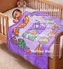 Lavender Wool Kids Print 350 GSM Premium Baby blanket