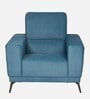 Lavish Fabric 1 Seater Sofa In Blue Colour