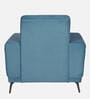 Lavish Fabric 1 Seater Sofa In Blue Colour