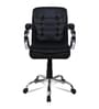 Lavish Medium Back Office Desk Chair In Black Colour