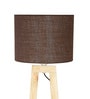 Brown Iron & Jute Floor Lamp