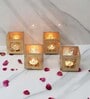 Laxmi Ganesh Etching Votive Set of 4