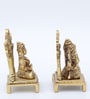 Laxmi Ganesh Gold Brass Idols