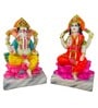 Laxmi Ganesh Handpainted Idol