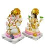 Laxmi Ganesh Handpainted Idol
