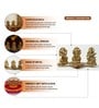(1Pc) Gold Metal Lakshmi, Ganesha & Saraswati Pooja Idol