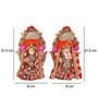 Laxmi Ganesh Multi Terracotta (Set of 2) Idols