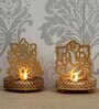 Laxmi Golden Metal Table Tea Light Holder