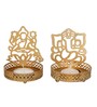 Laxmi Golden Metal Table Tea Light Holder